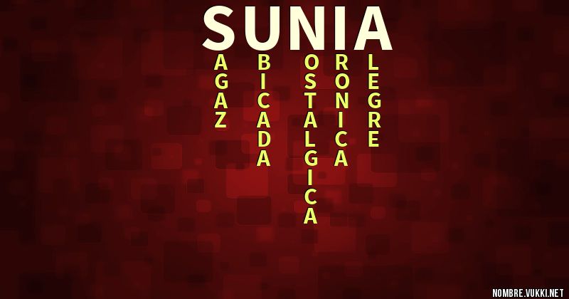 Acróstico sunia