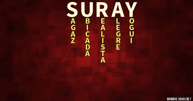 Acróstico suray