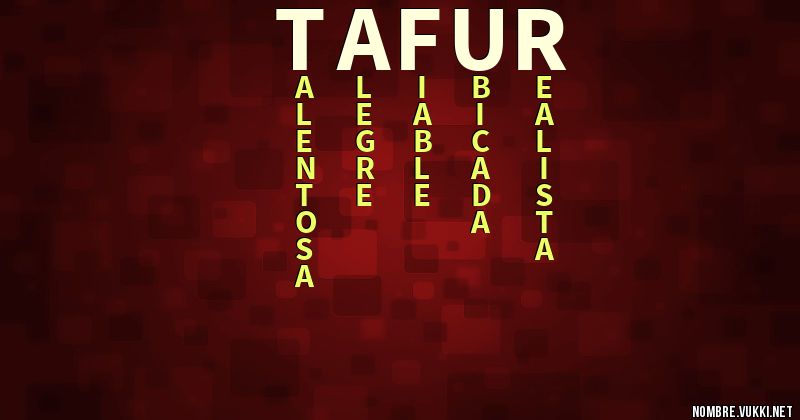 Acróstico tafur