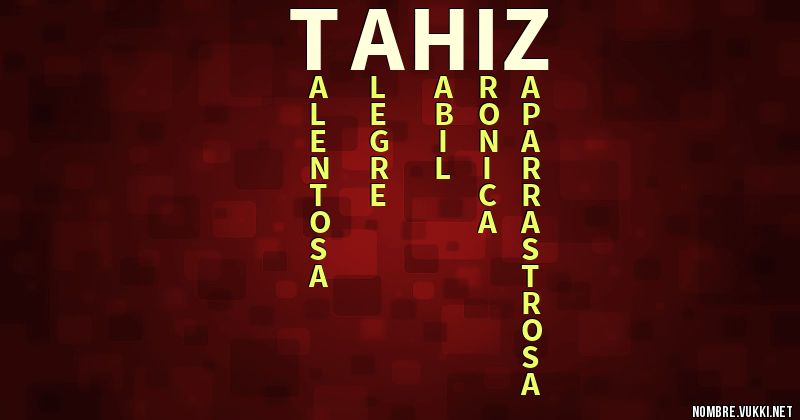 Acróstico tahiz