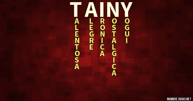 Acróstico tainy