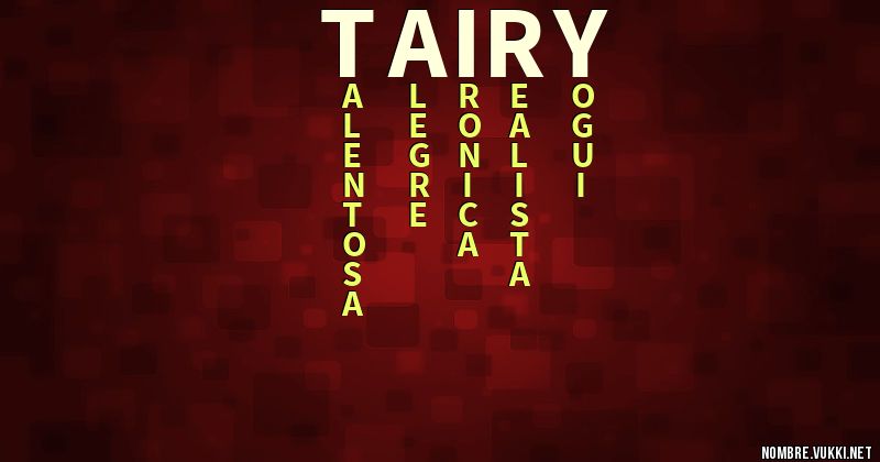 Acróstico tairy