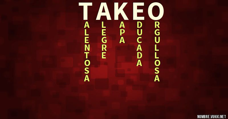 Acróstico takeo