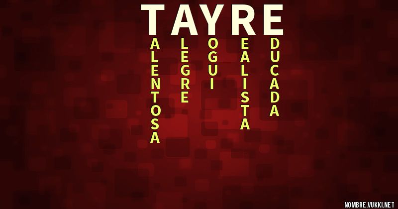 Acróstico tayre