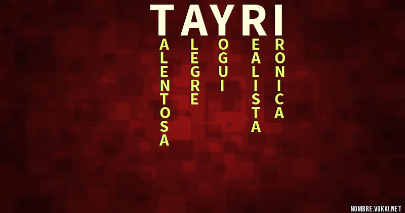 Acróstico tayri