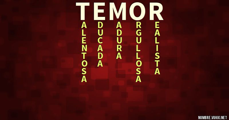 Acróstico temor