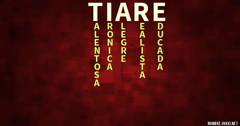 Acróstico tiare