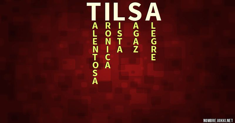 Acróstico tilsa