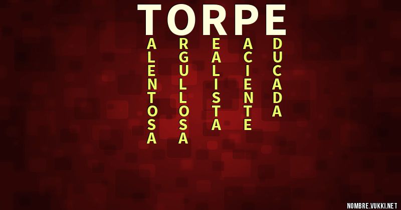 Acróstico torpe