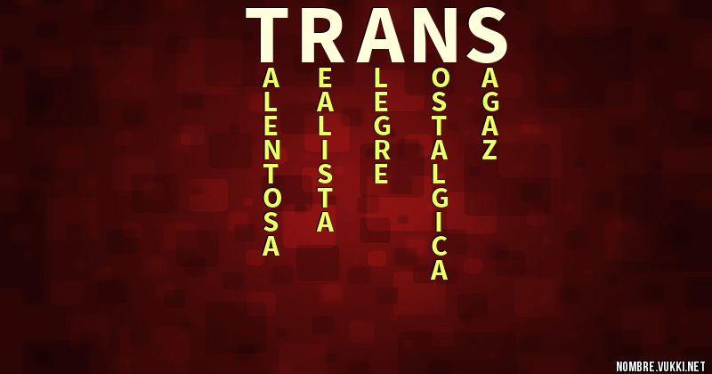 Acróstico trans