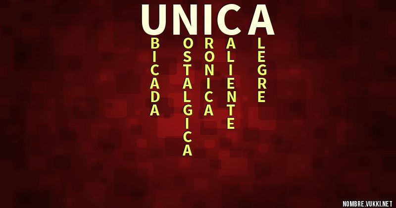 Acróstico unica