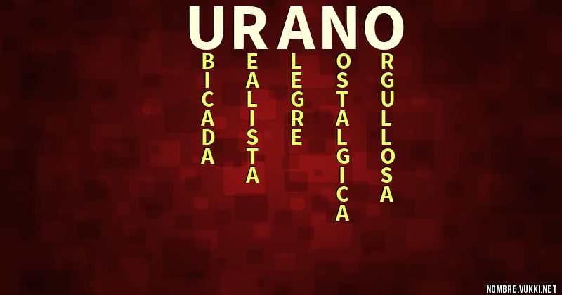 Acróstico urano