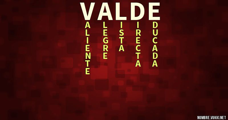 Acróstico valde