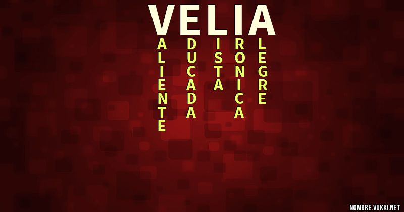 Acróstico velia
