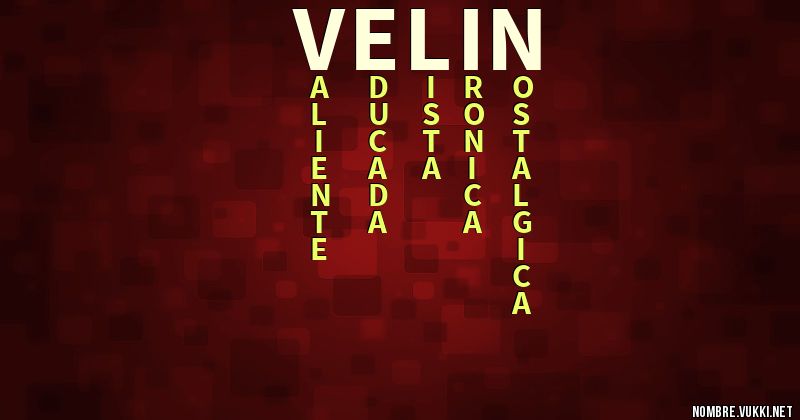 Acróstico velin