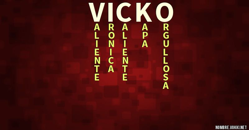 Acróstico vicko