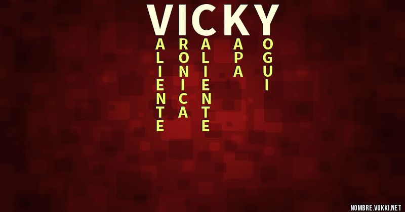 Acróstico vicky