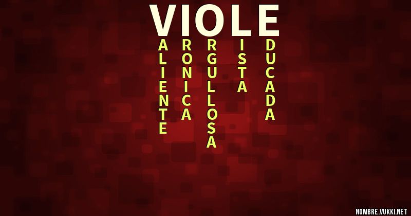 Acróstico viole