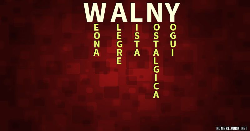 Acróstico walny