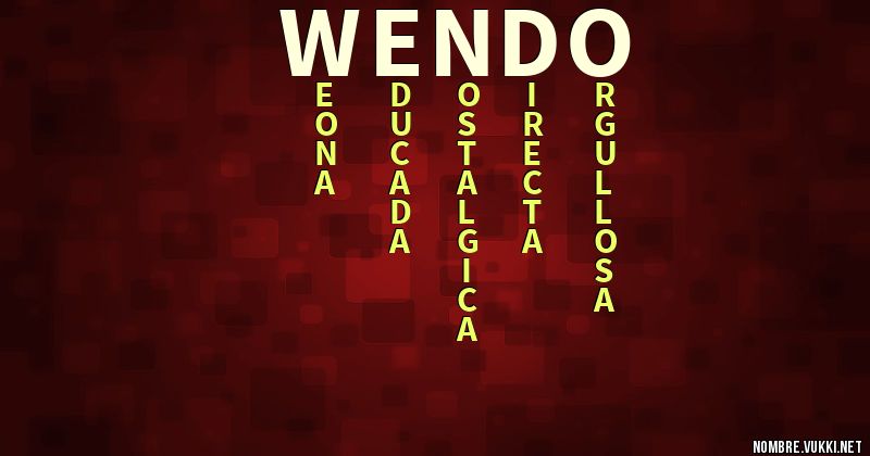 Acróstico wendo