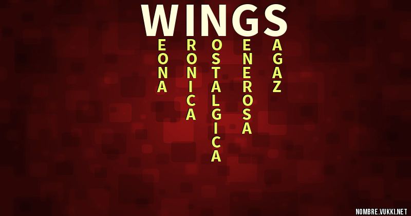 Acróstico wings