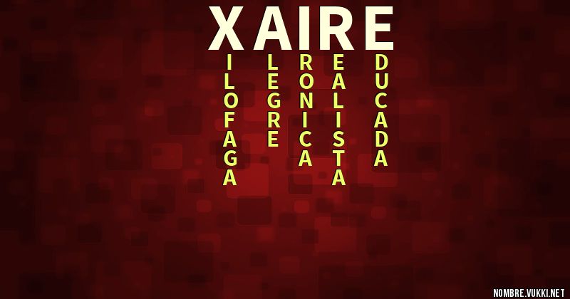 Acróstico xaire