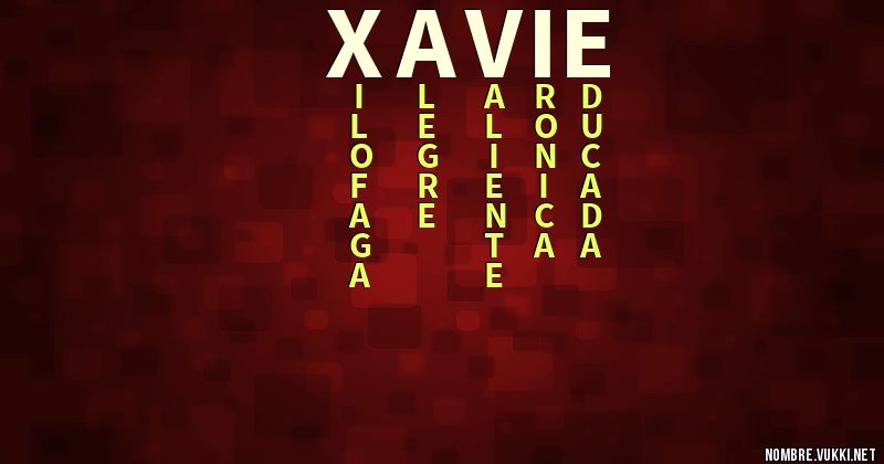 Acróstico xavie