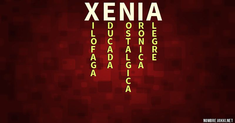 Acróstico xenia