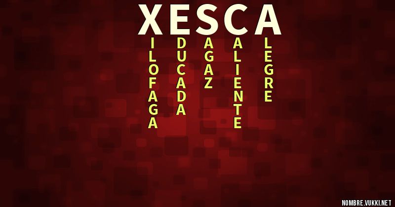 Acróstico xesca