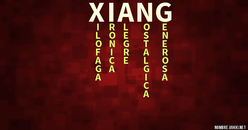 Acróstico xiang