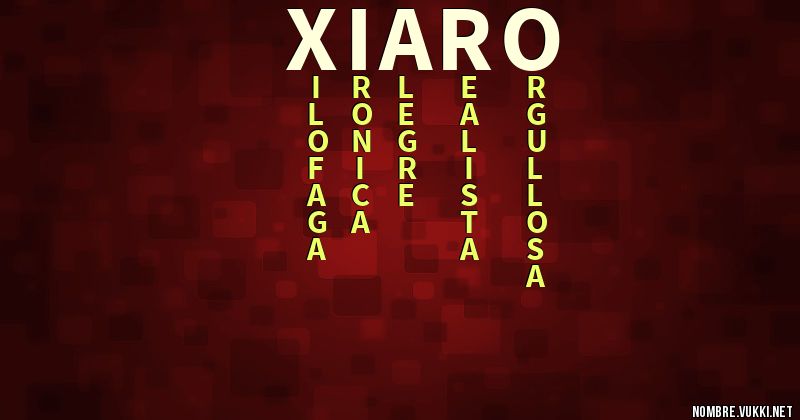Acróstico xiaro