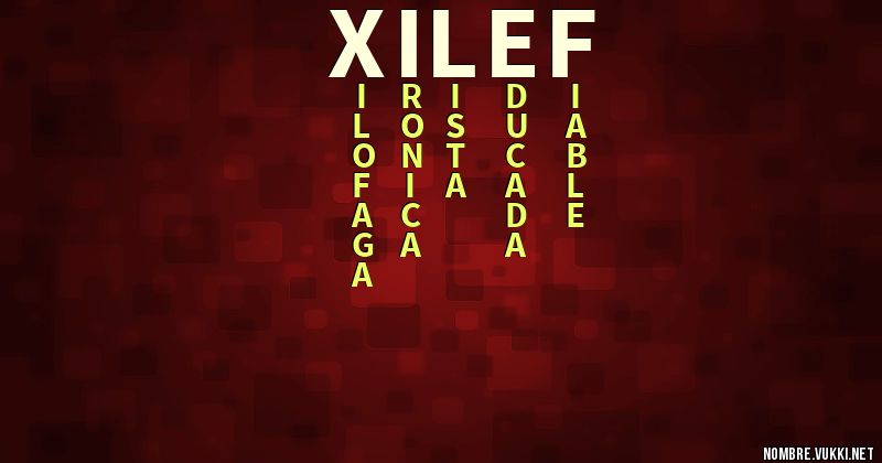 Acróstico xilef