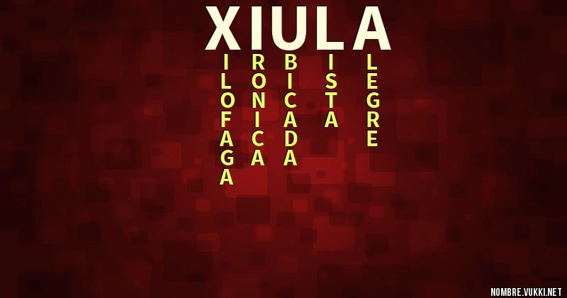 Acróstico xiula