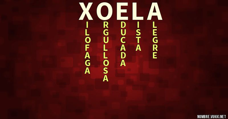 Acróstico xoela