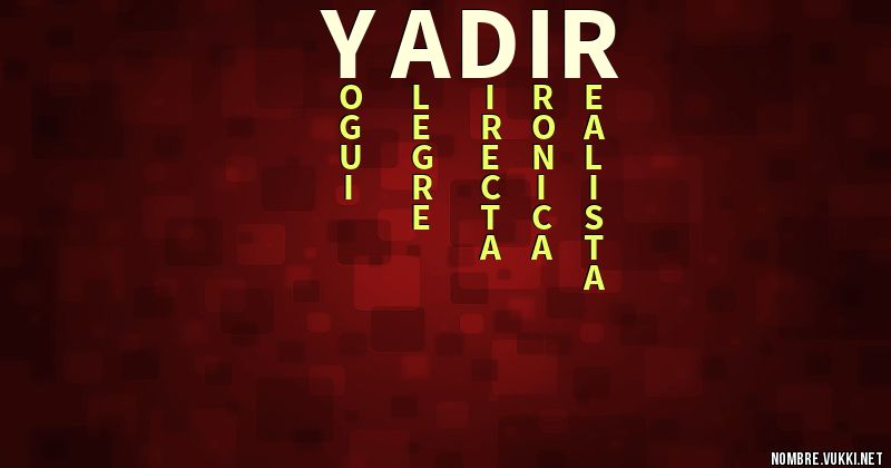 Acróstico yadir