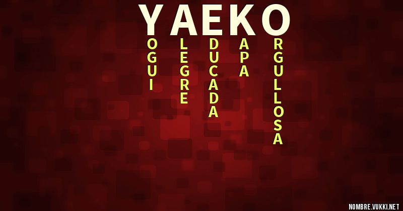 Acróstico yaeko