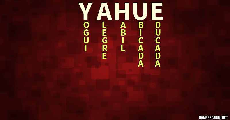 Acróstico yahue