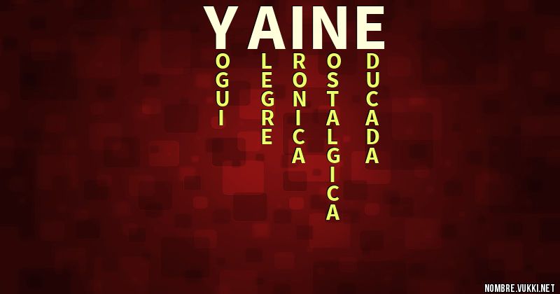 Acróstico yaine