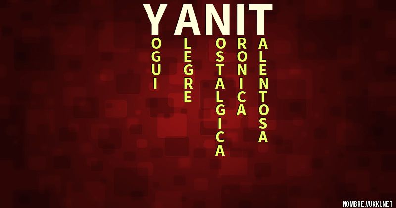 Acróstico yanit