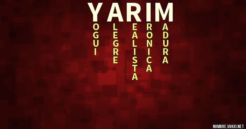 Acróstico yarim