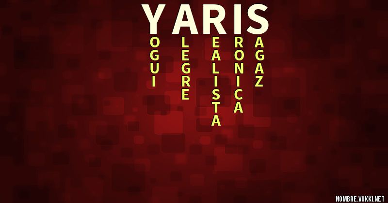 Acróstico yaris