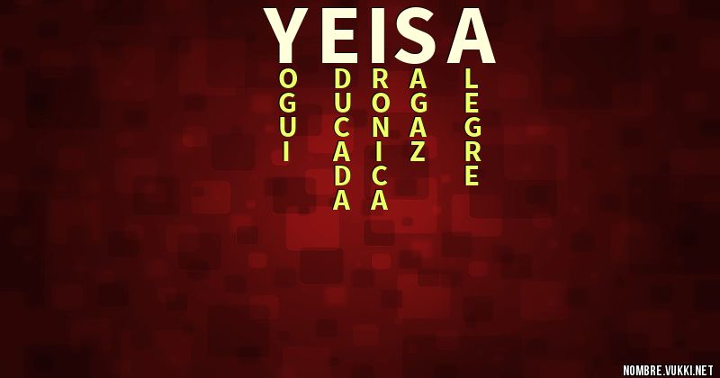 Acróstico yeisa