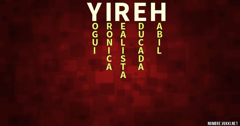 Acróstico yireh