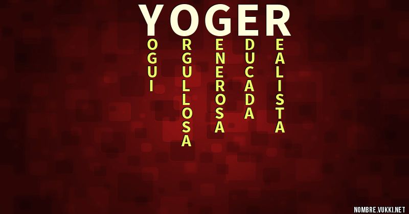 Acróstico yoger