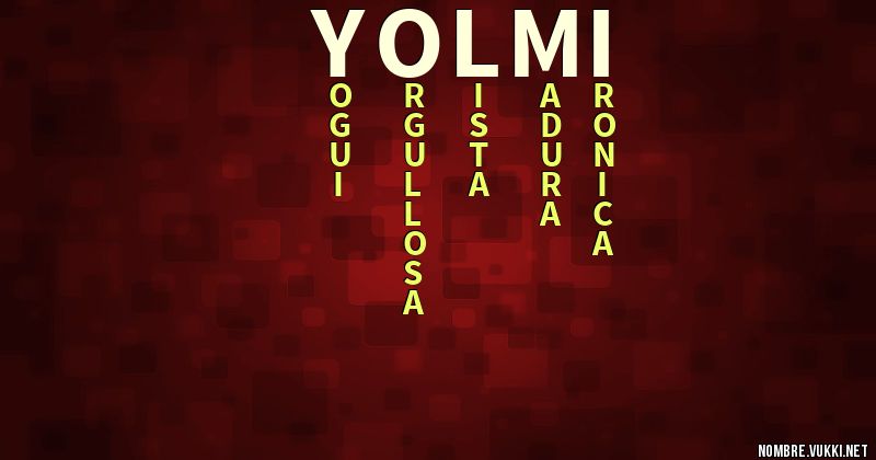 Acróstico yolmi