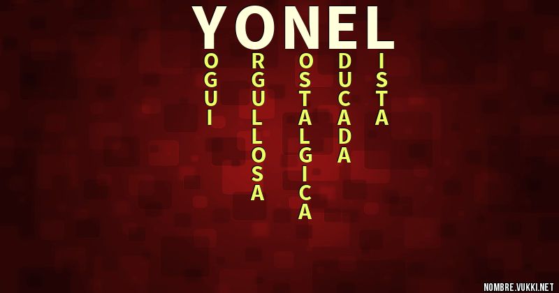 Acróstico yonel