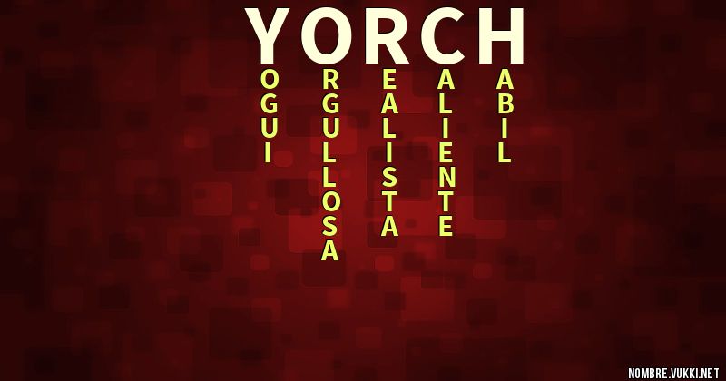 Acróstico yorch