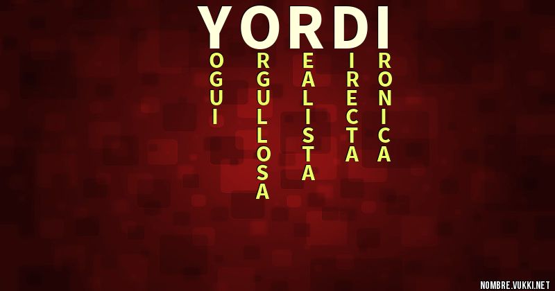 Acróstico yordi