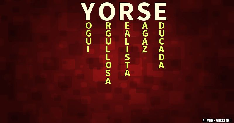Acróstico yorse
