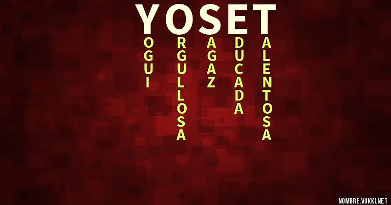 Acróstico yoset